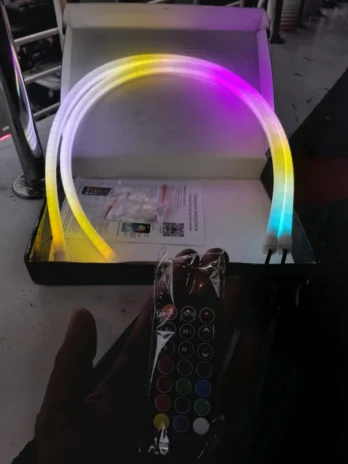 Universal Flexible App & Remote-Controlled RGB LED DRL Strip Kit (Sequential Chasing Pair)