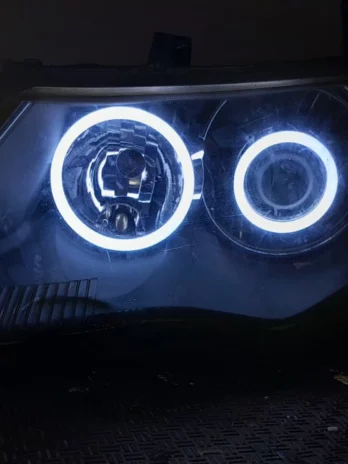 Universal Dual-Ring LED Angel Eyes Halo Kit (Ultra-White Pair)