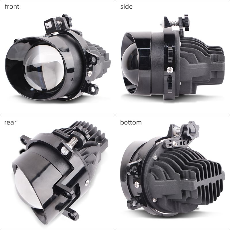 Universal High-Performance Bi-LED Fog Light Projector Lens Kit